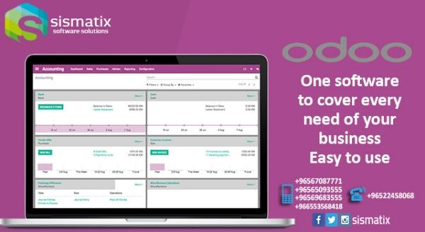 برنامج odoo  |افضل برنامج للشركات في الكويت | سيسماتكس - 0096567087771